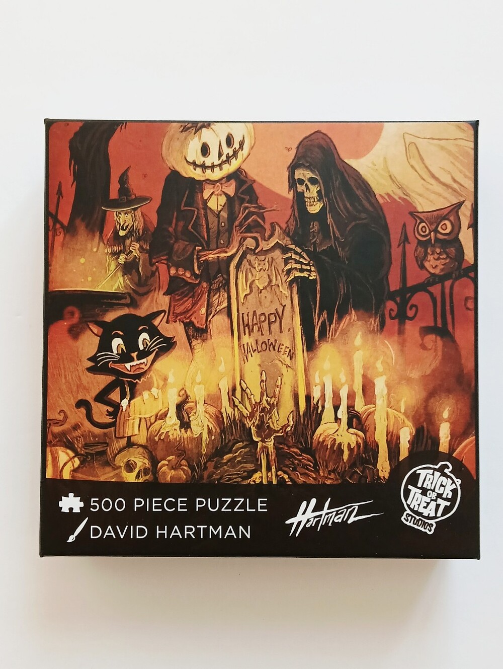 Halloween at the Cemetery 500-piece puzzle by Trick or Treat Studios